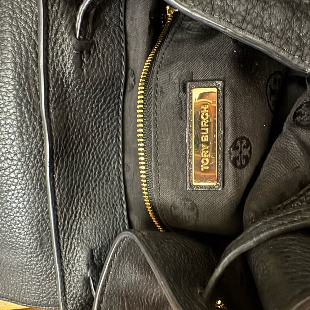 Tory Burch Black Leather Backpack - Picture 4 of 9